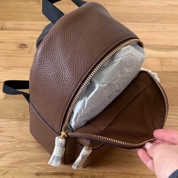 Coach Chocolate Brown Leather Mini Backpack main image 4